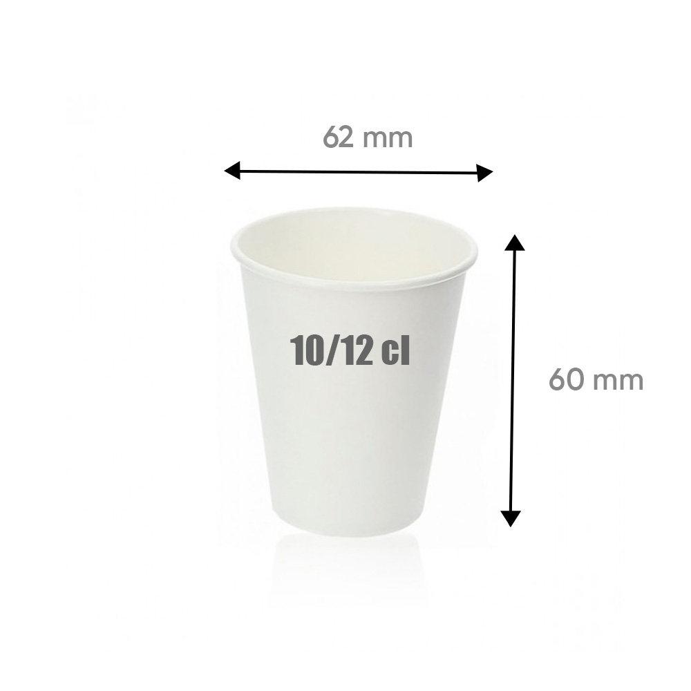 Gobelet en carton blanc 10/12 cl (4 oz)